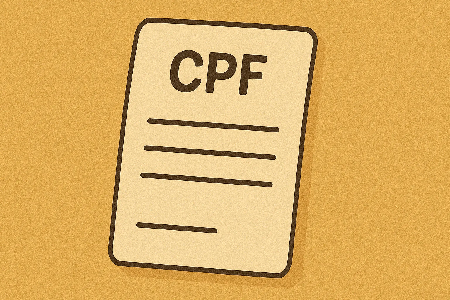 Documento brasileiro de CPF