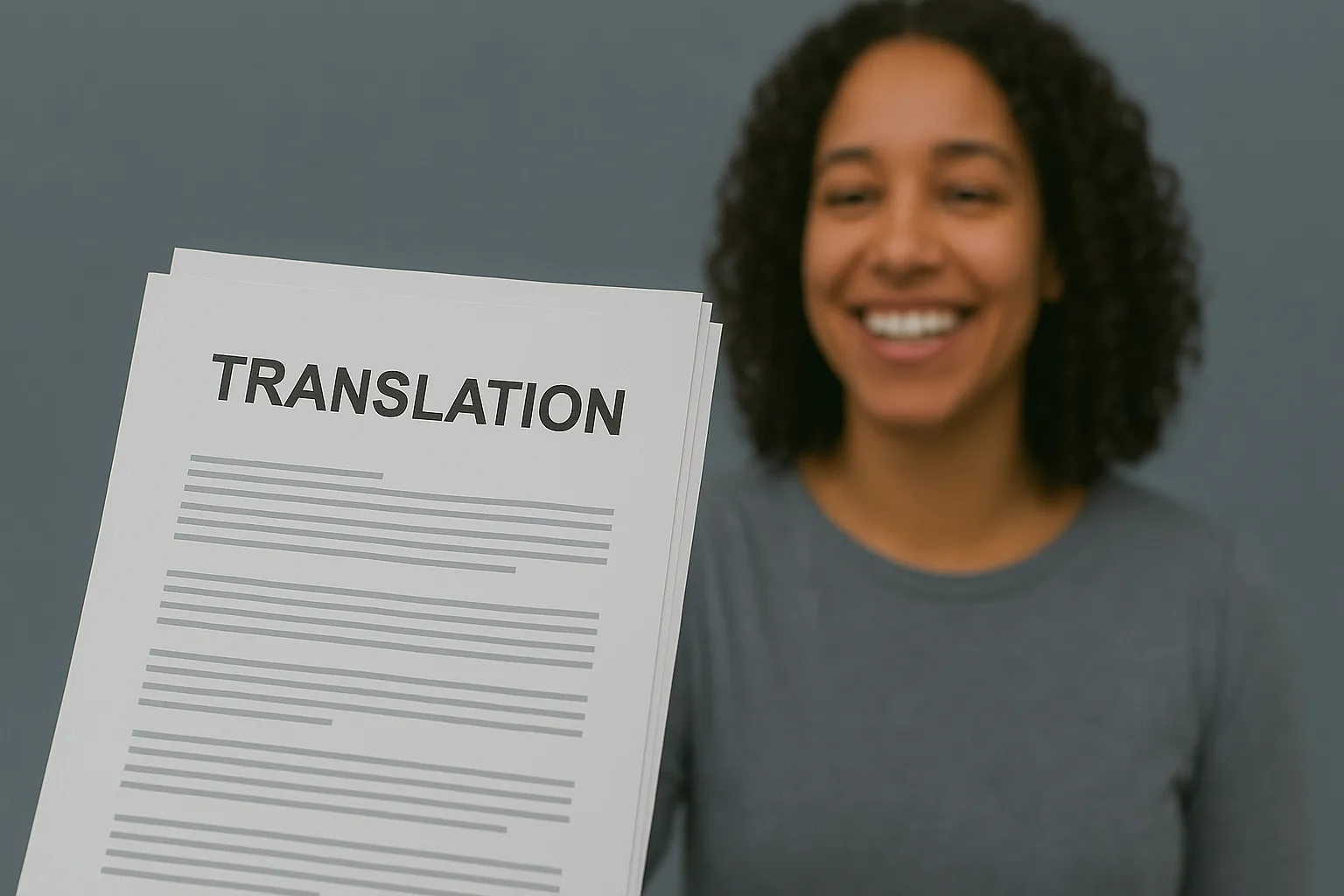 Ilustração de tradução de documentos brasileiros para uso nos EUA