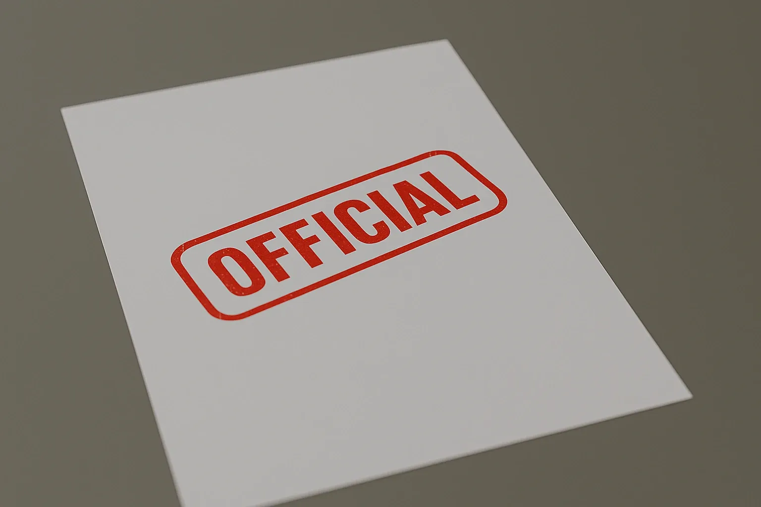 Ilustración de copia certificada de un documento oficial