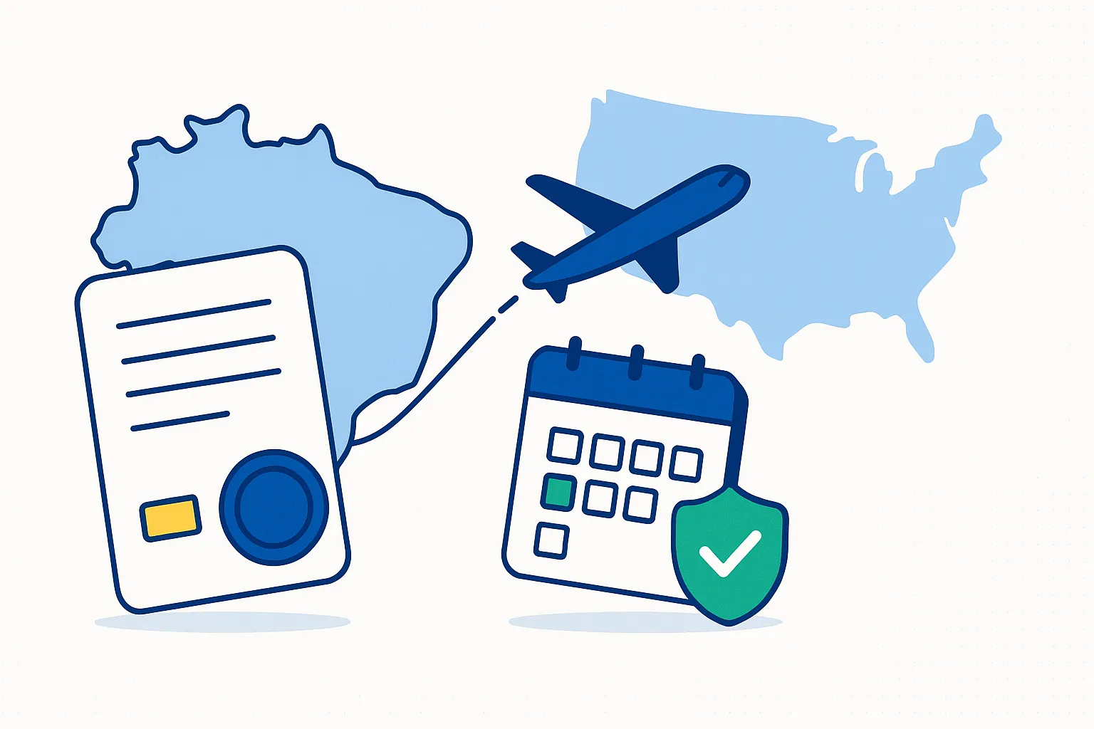 Ilustração sobre a Declaração de Saída Definitiva do Brasil