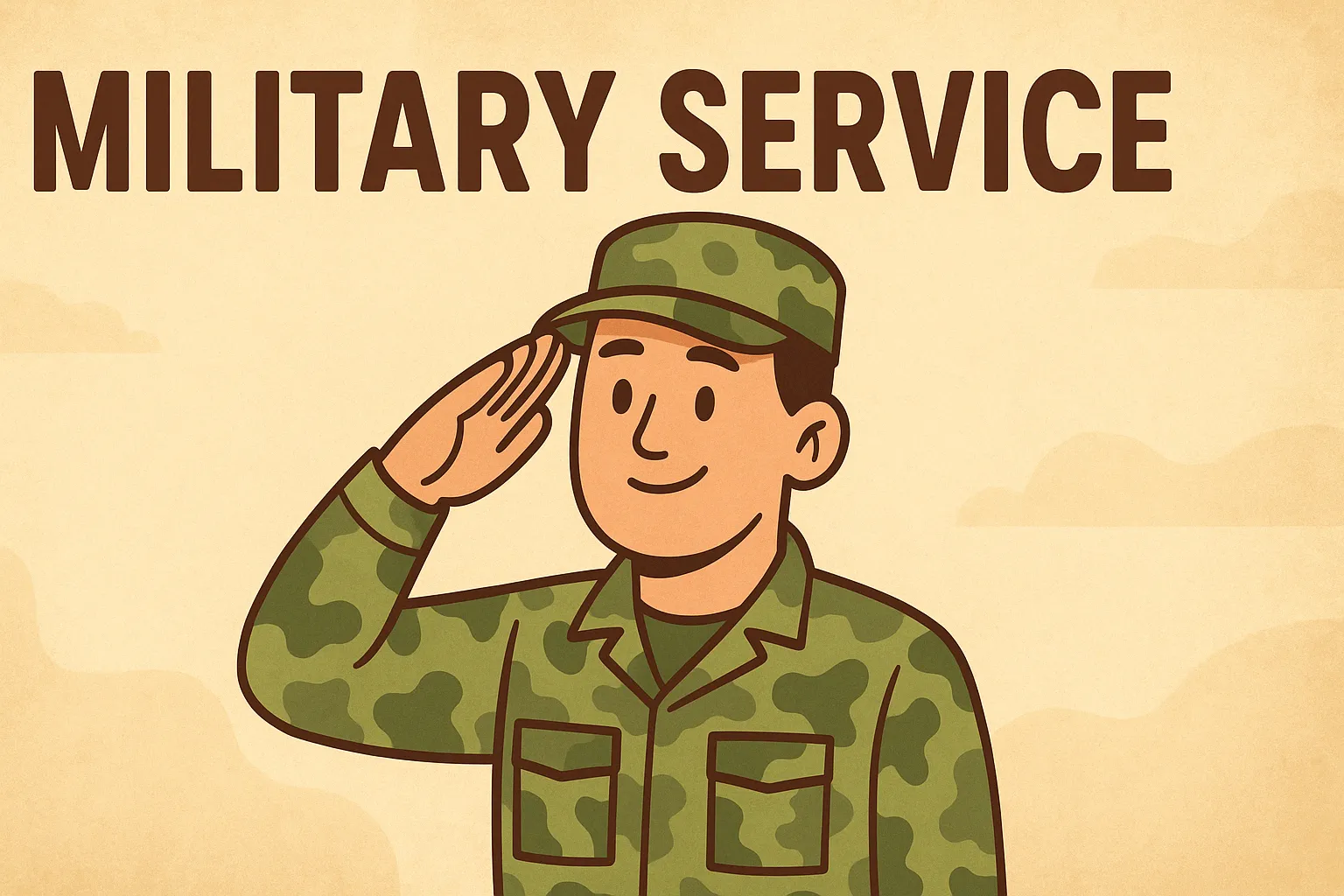Ilustração sobre o serviço militar para regularização do CPF