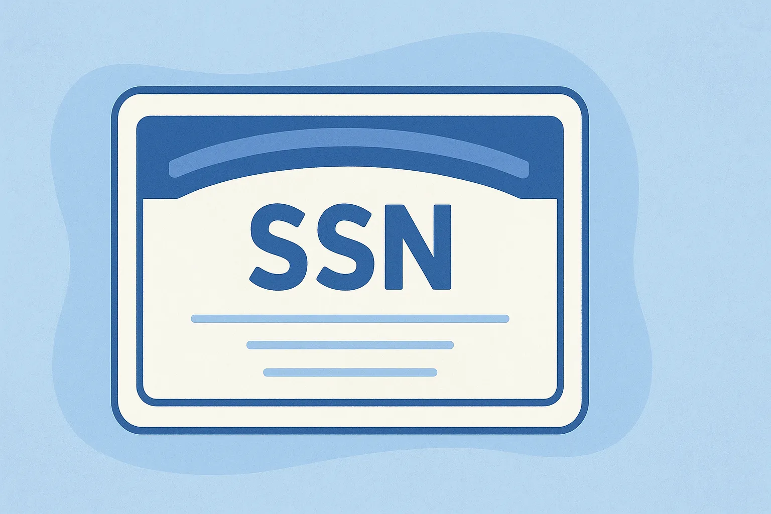 Ilustração explicando o que é o Social Security Number (SSN)